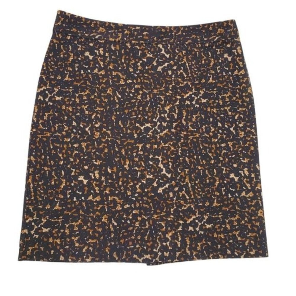 Lord & Taylor Animal Print Fitted Skirt